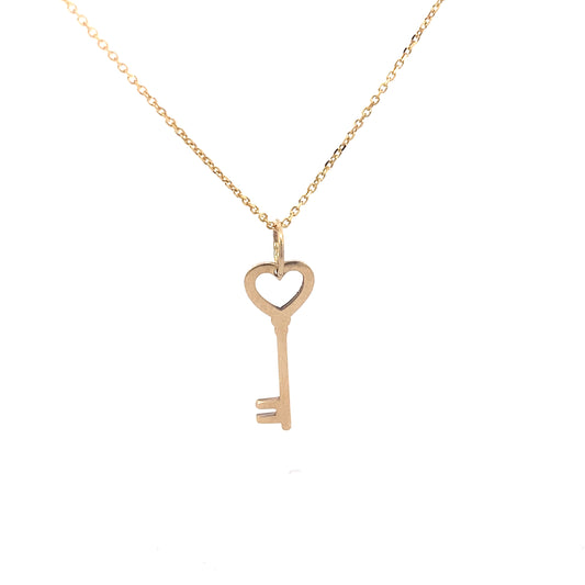 14K Gold Custom Key Pendant | Luby Gold Collection | Luby 