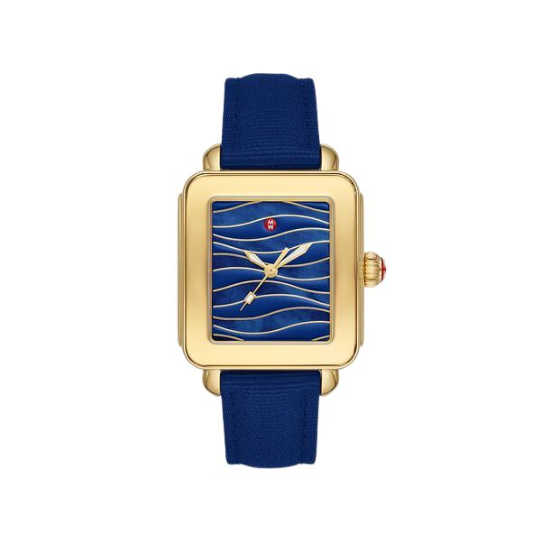 Deco Sport Gold-Tone Midnight #tide ocean material | Michele | Luby 
