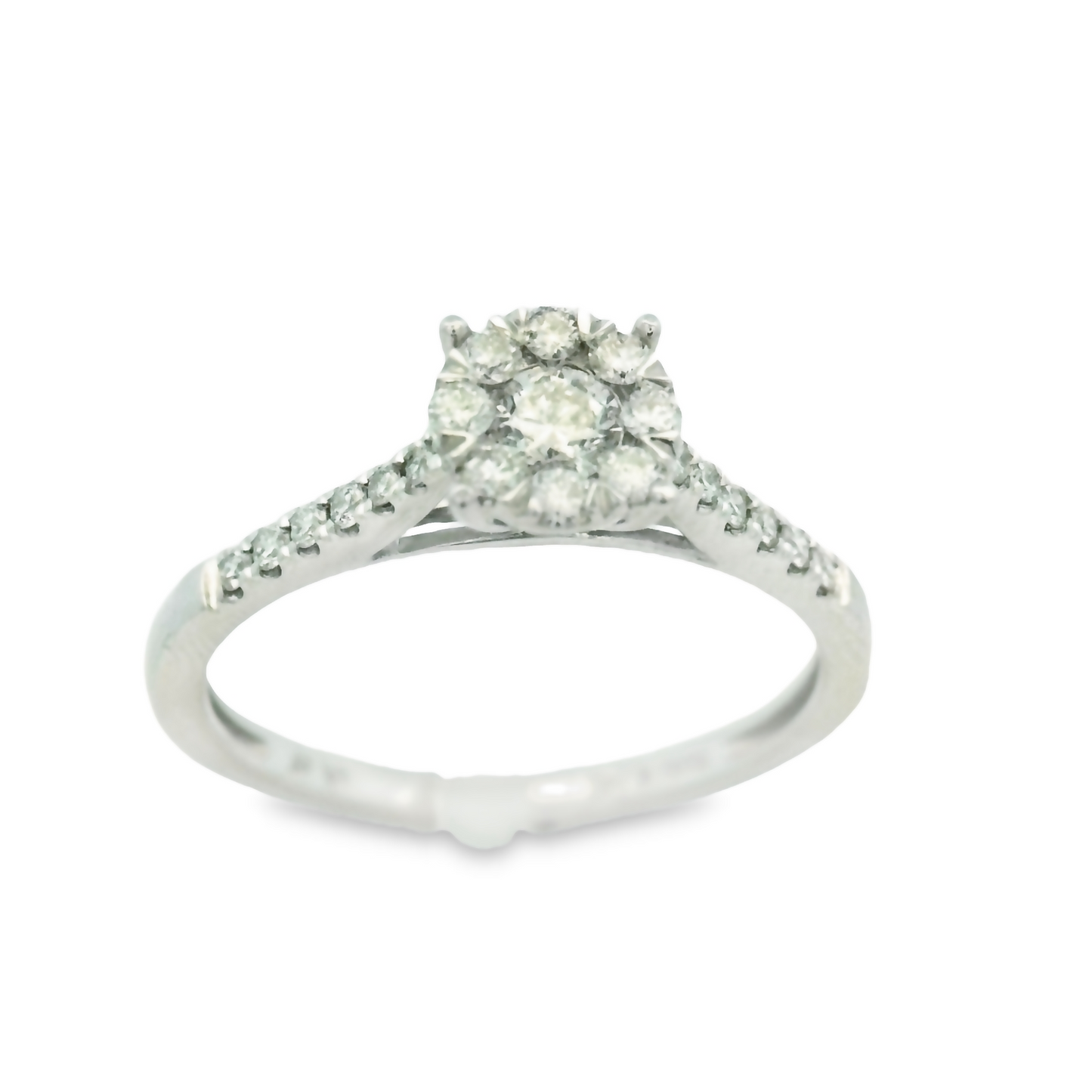 14K White Gold Engagement Diamond Ring 0.35ct | Luby Diamond Collection | Luby 