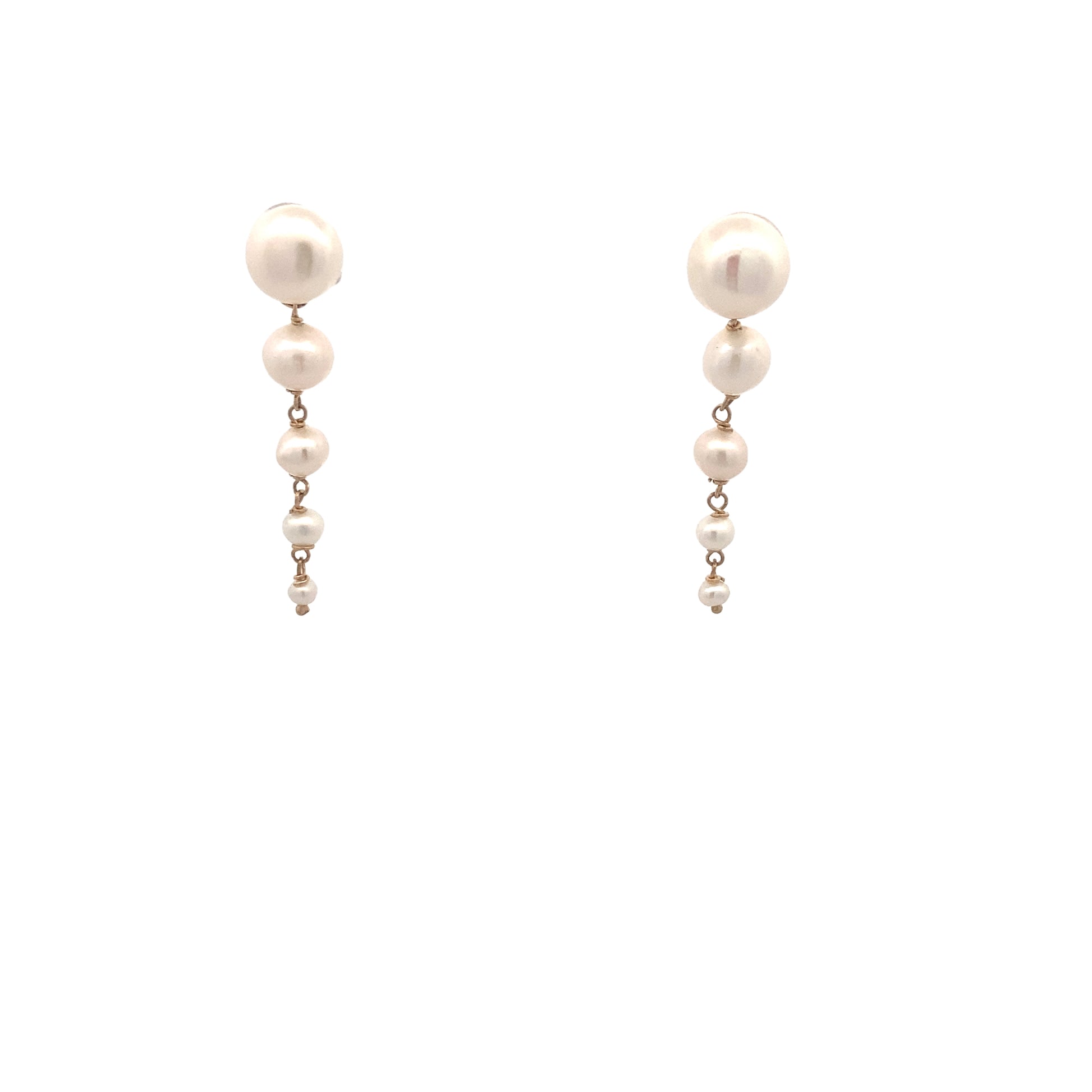 18K Gold Pearls Earrings | Rajola Italy | Luby 