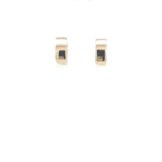 14K Gold Square Hoops | Luby Gold Collection | Luby 