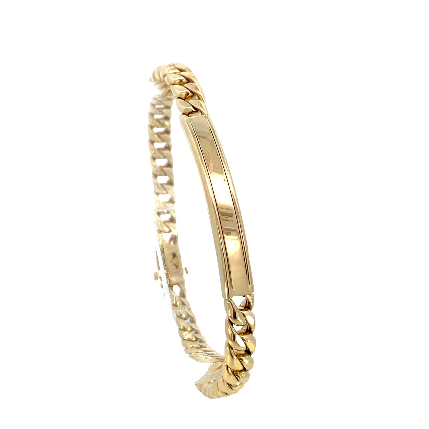 14K Gold ID Cuban Bracelet | Luby Gold Collection | Luby 