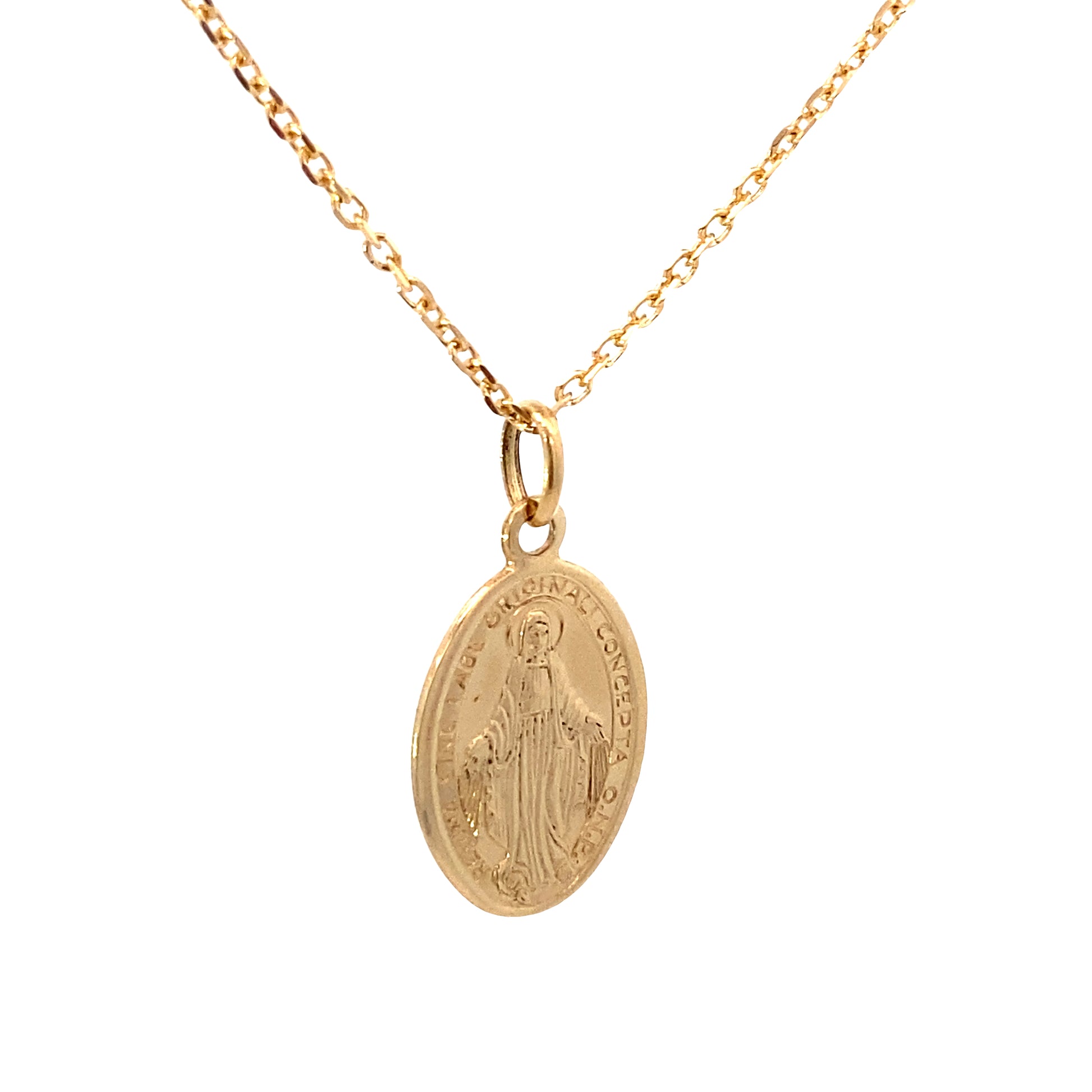 14K Gold La Milagrosa Pendant | Luby Gold Collection | Luby 