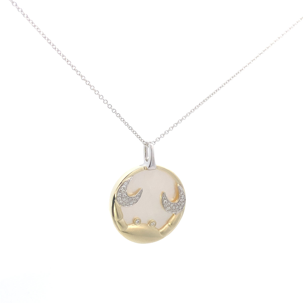 Zeghani 14K Diamond Zodiac Sings Constellation Pendant | Zeghani | Luby 