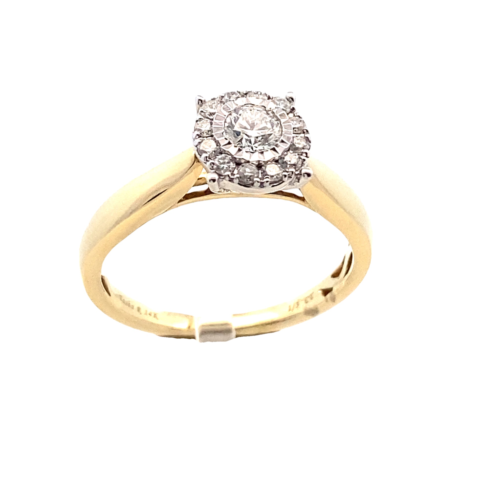 14K Gold Diamond Bridal Ring 0.33ct | Luby Diamond Collection | Luby 