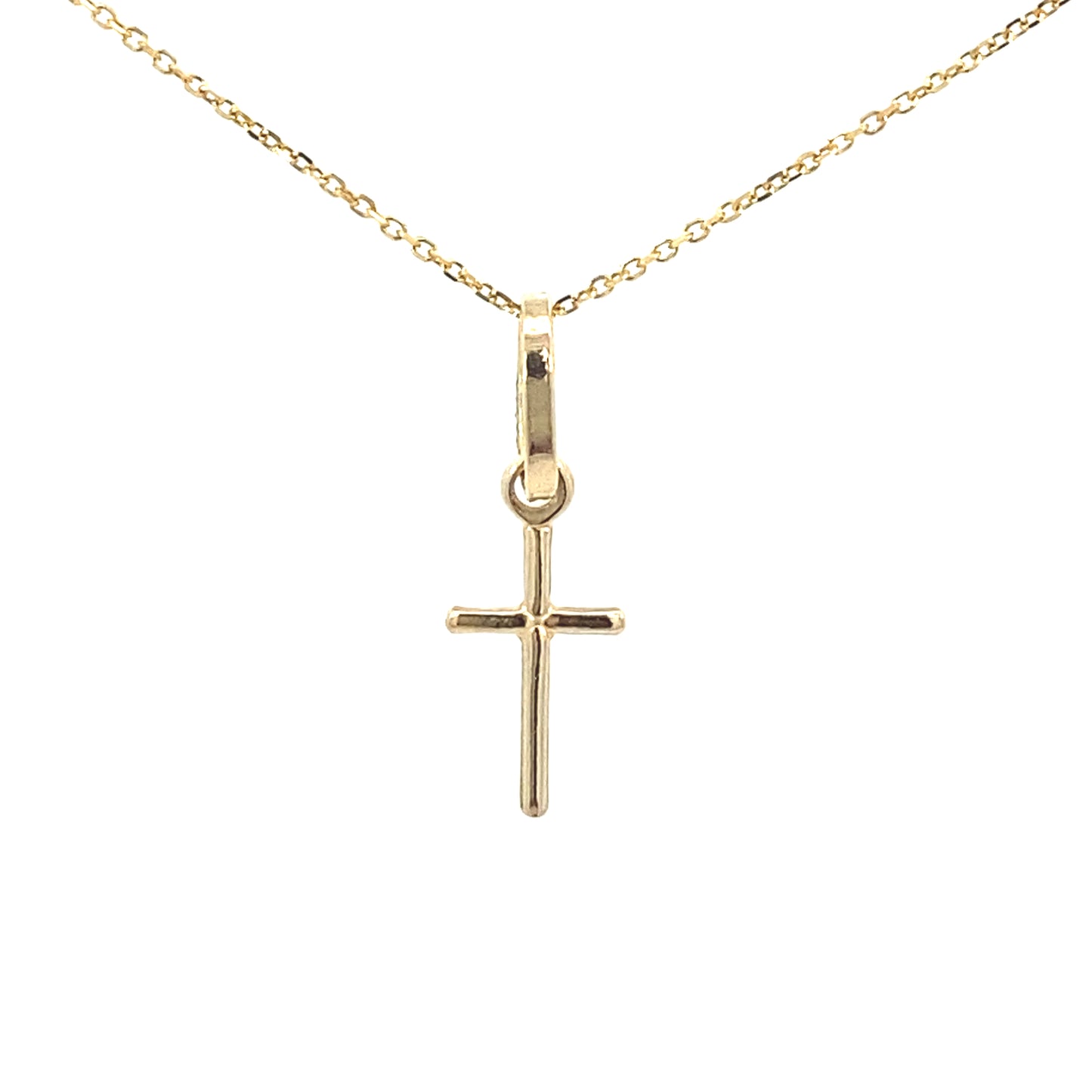14K Gold Small Cross Pendant | Luby Gold Collection | Luby 