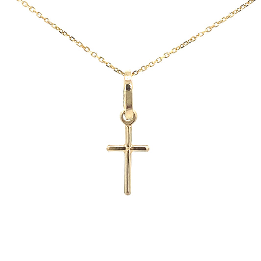 14K Gold Small Cross Pendant | Luby Gold Collection | Luby 