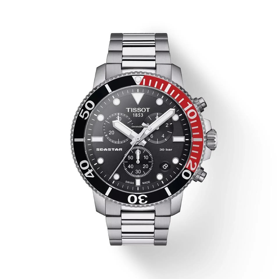 Seastar 1000 Chronograph (Silver) | Tissot | Luby 