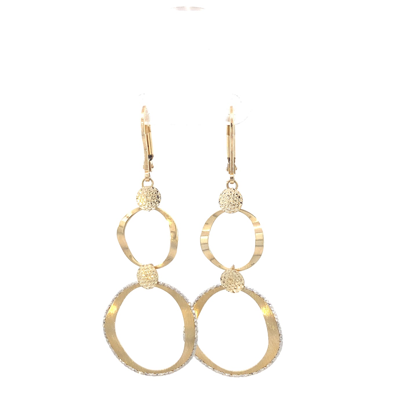 14K GOLD Double Circle Earrings | Luby Gold Collection | Luby 