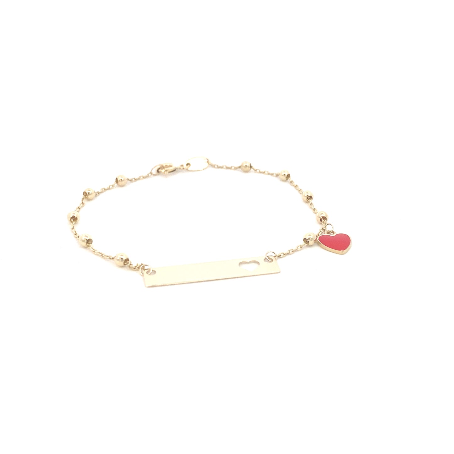 14K Gold Dots Heart Baby Bracelet | Luby Gold Collection | Luby 