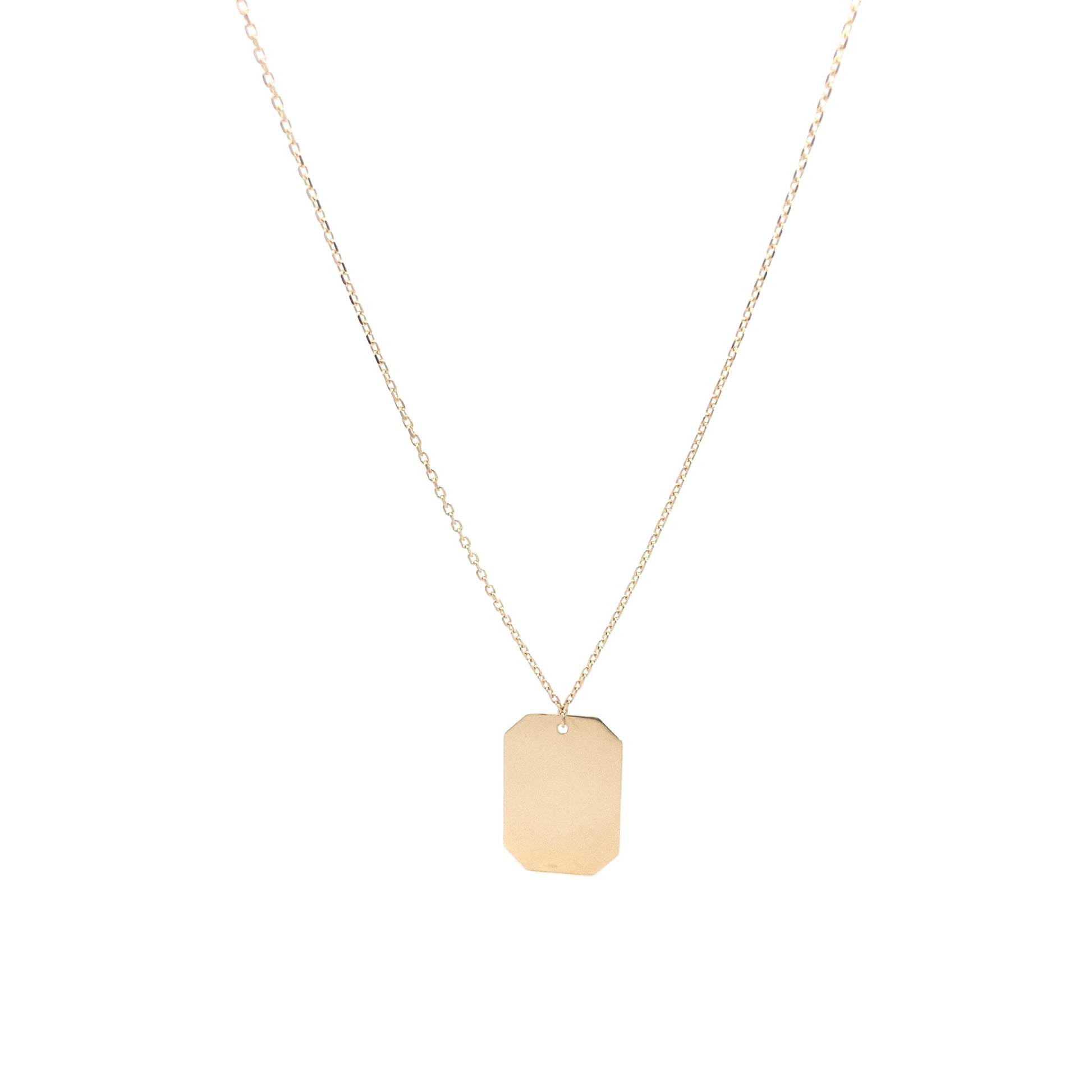 14K Gold ID Pendant Necklace | Luby Gold Collection | Luby 