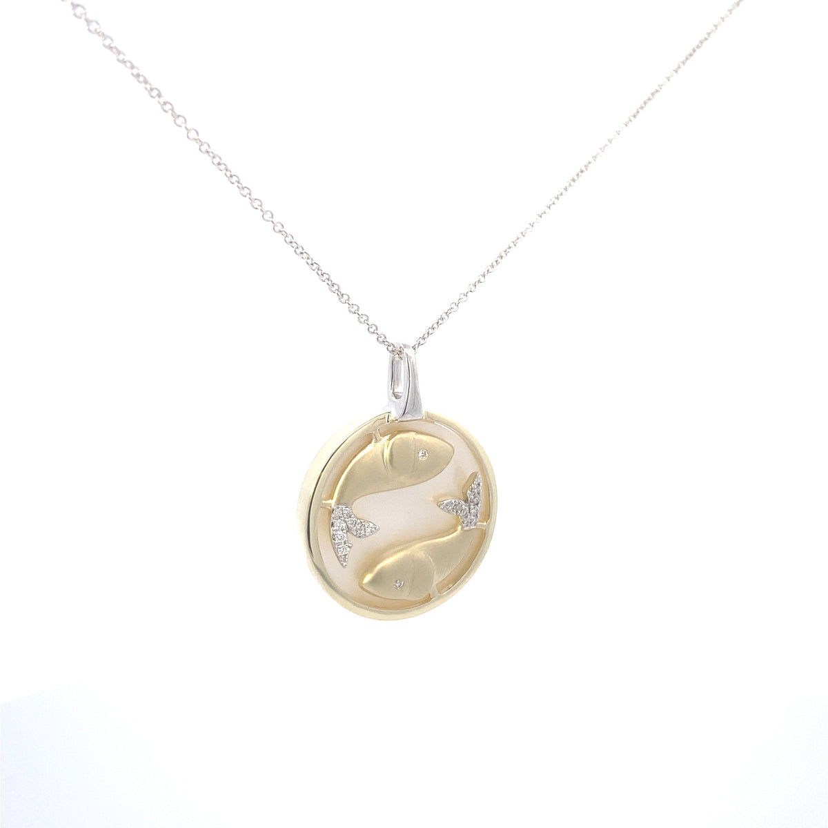 Zeghani 14K Diamond Zodiac Sings Constellation Pendant | Zeghani | Luby 