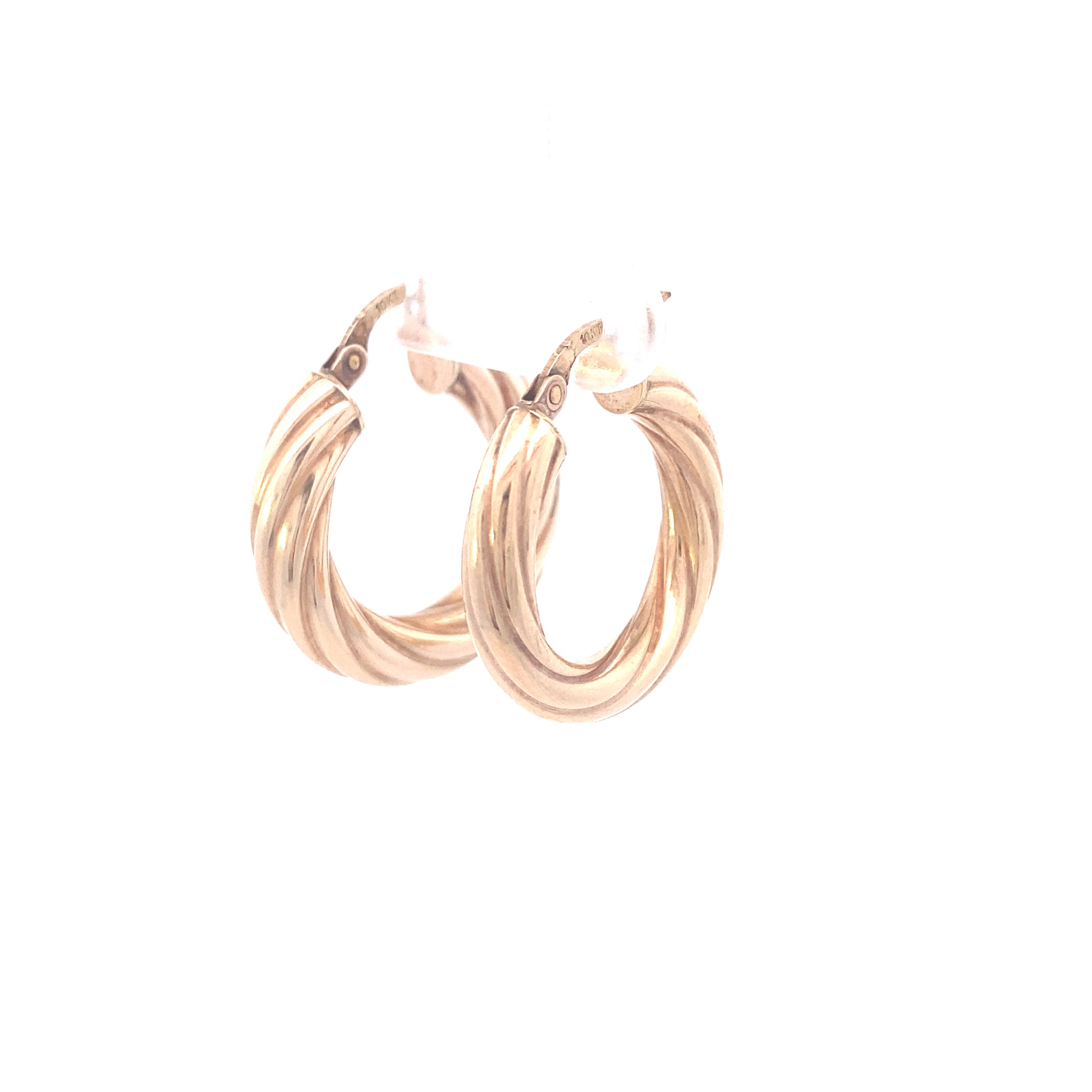 10K ROPE STYLE HOOPS | Luby Gold Collection | Luby 