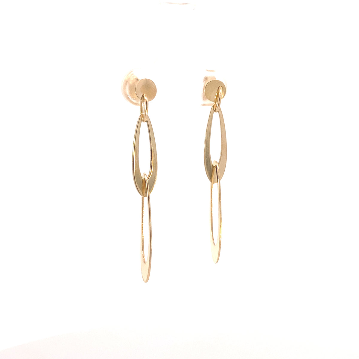 14K Gold Fancy Earrings - Push Back | Luby Gold Collection | Luby 