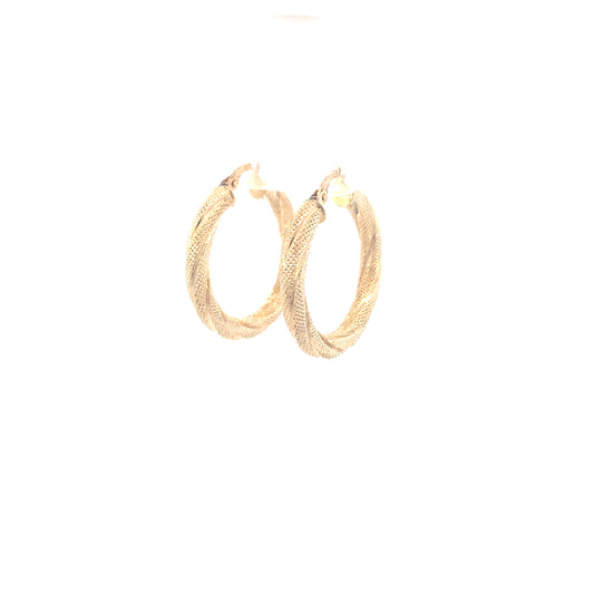 14K Fancy Hoops | Luby Gold Collection | Luby 