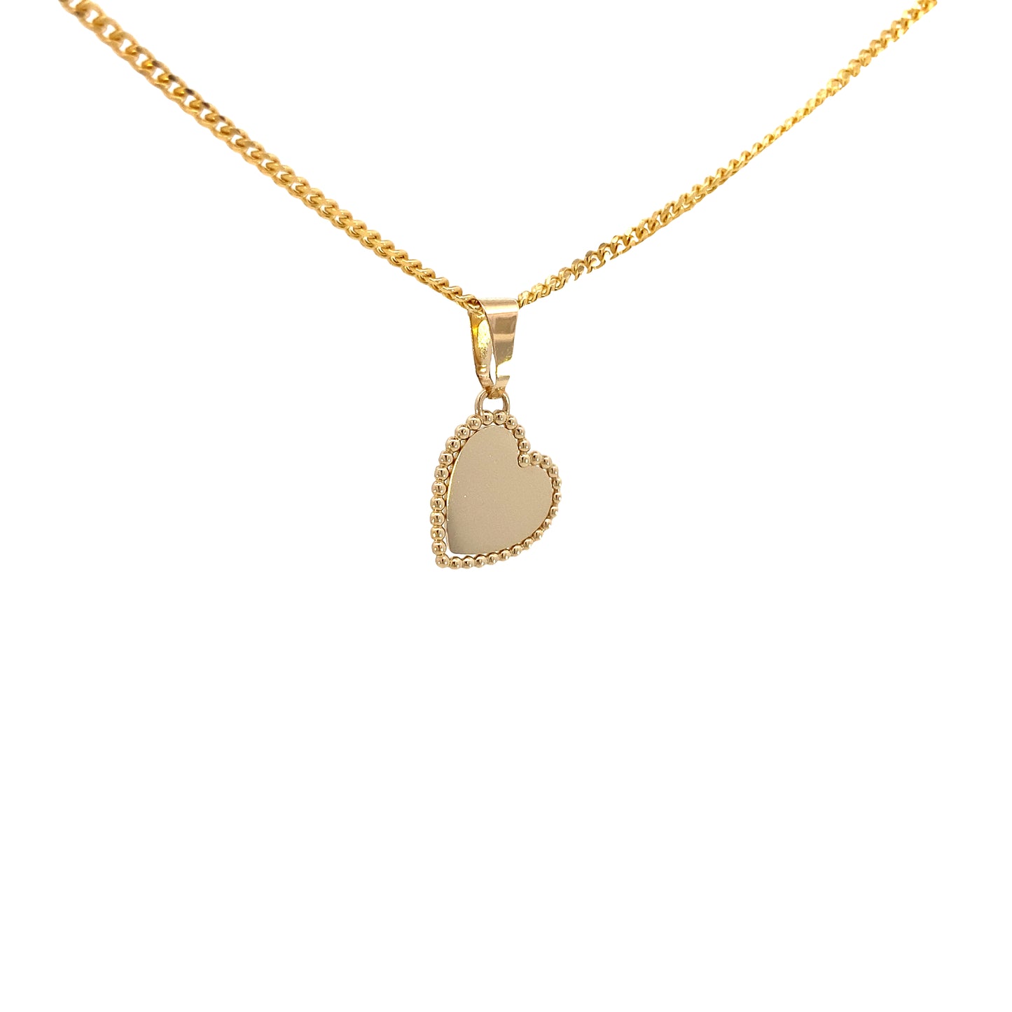 14K Gold ID Heart Pendant | Luby Gold Collection | Luby 