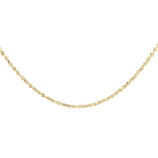 14K Gold Rope Chain | Luby Gold Collection | Luby 