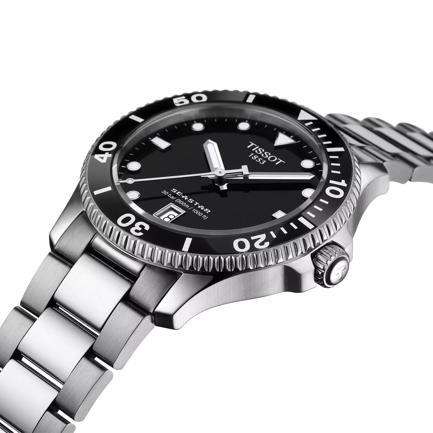 Tissot Seastar  Black 1000 40mm | Tissot | Luby 