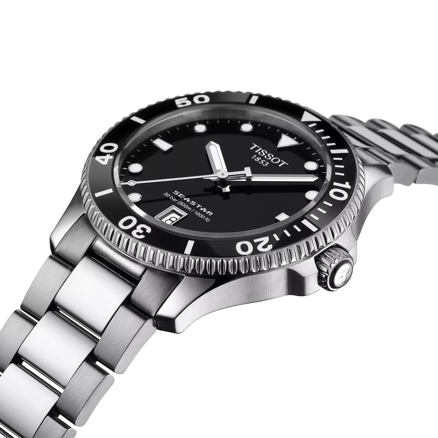 Tissot Seastar  Black 1000 40mm | Tissot | Luby 