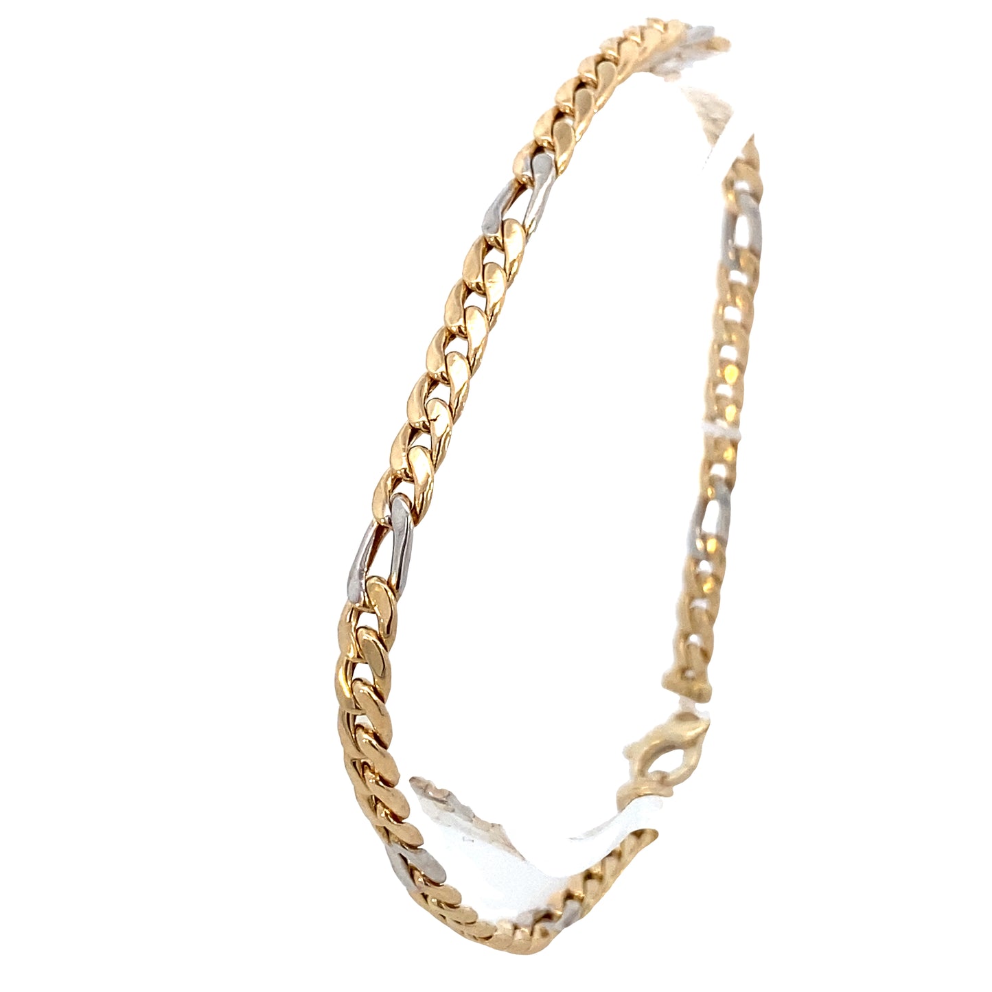 14k 2T Gold Figaro Bracelet | Luby Gold Collection | Luby 