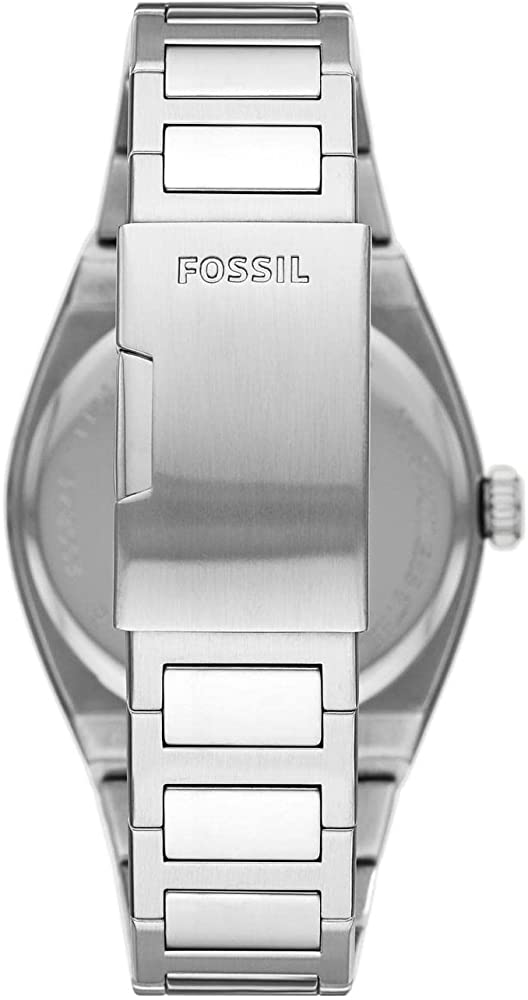 Everett Three-Hand Date Stainless Steel Watch Green | Fossil | Luby 
