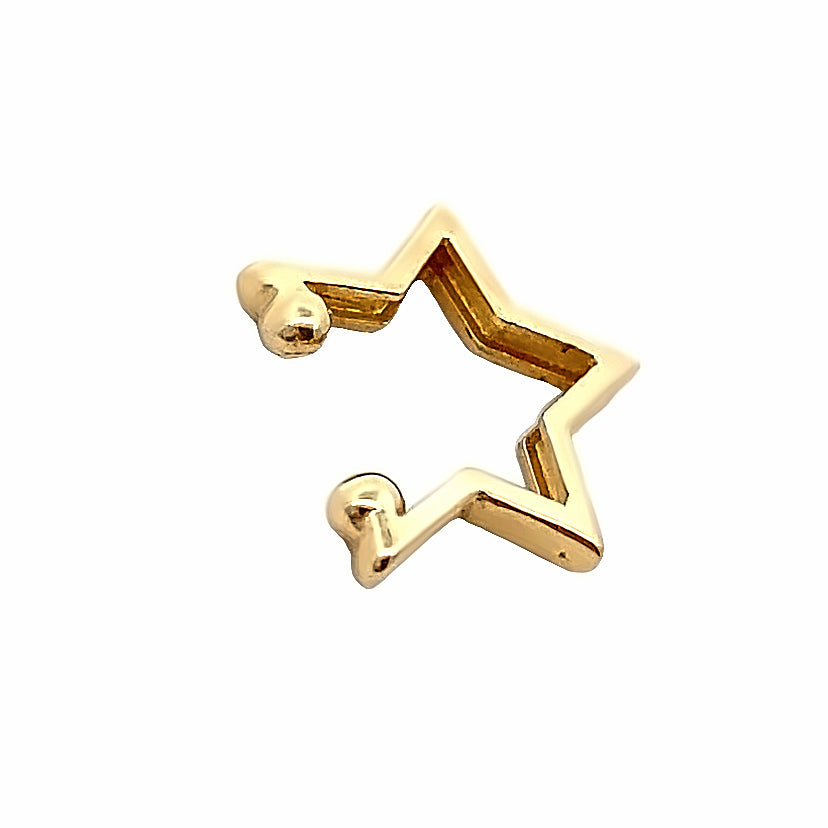 14K Gold Star EarCuff