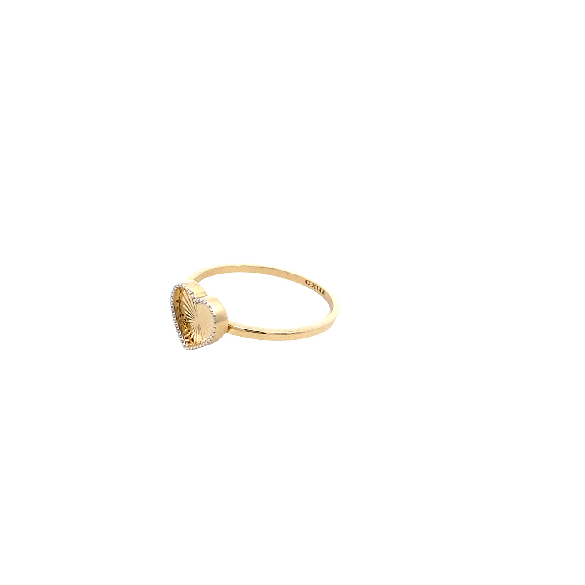 14K Gold Heart Ring | Luby Gold Collection | Luby 