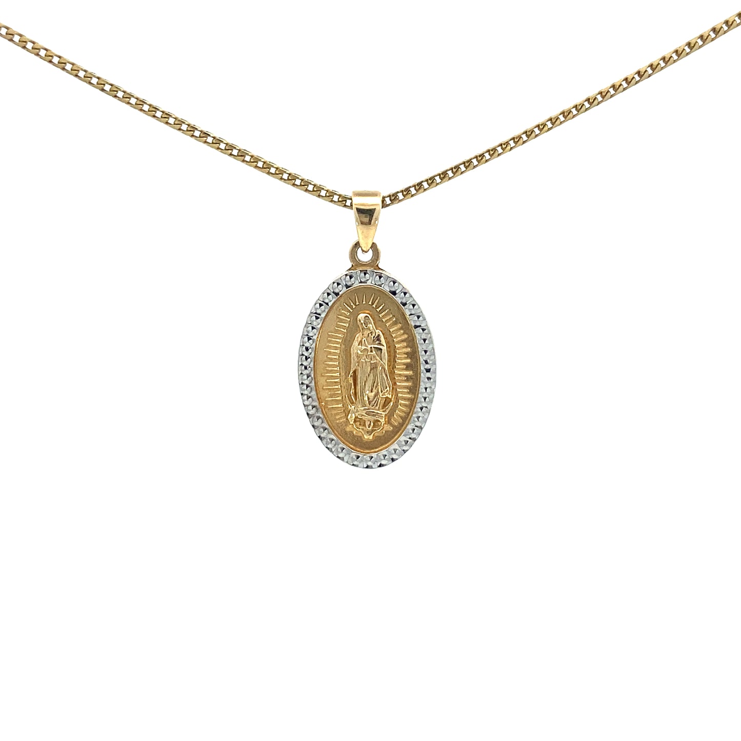 14k Gold 2/T Virgin Pendant | Luby Gold Collection | Luby 