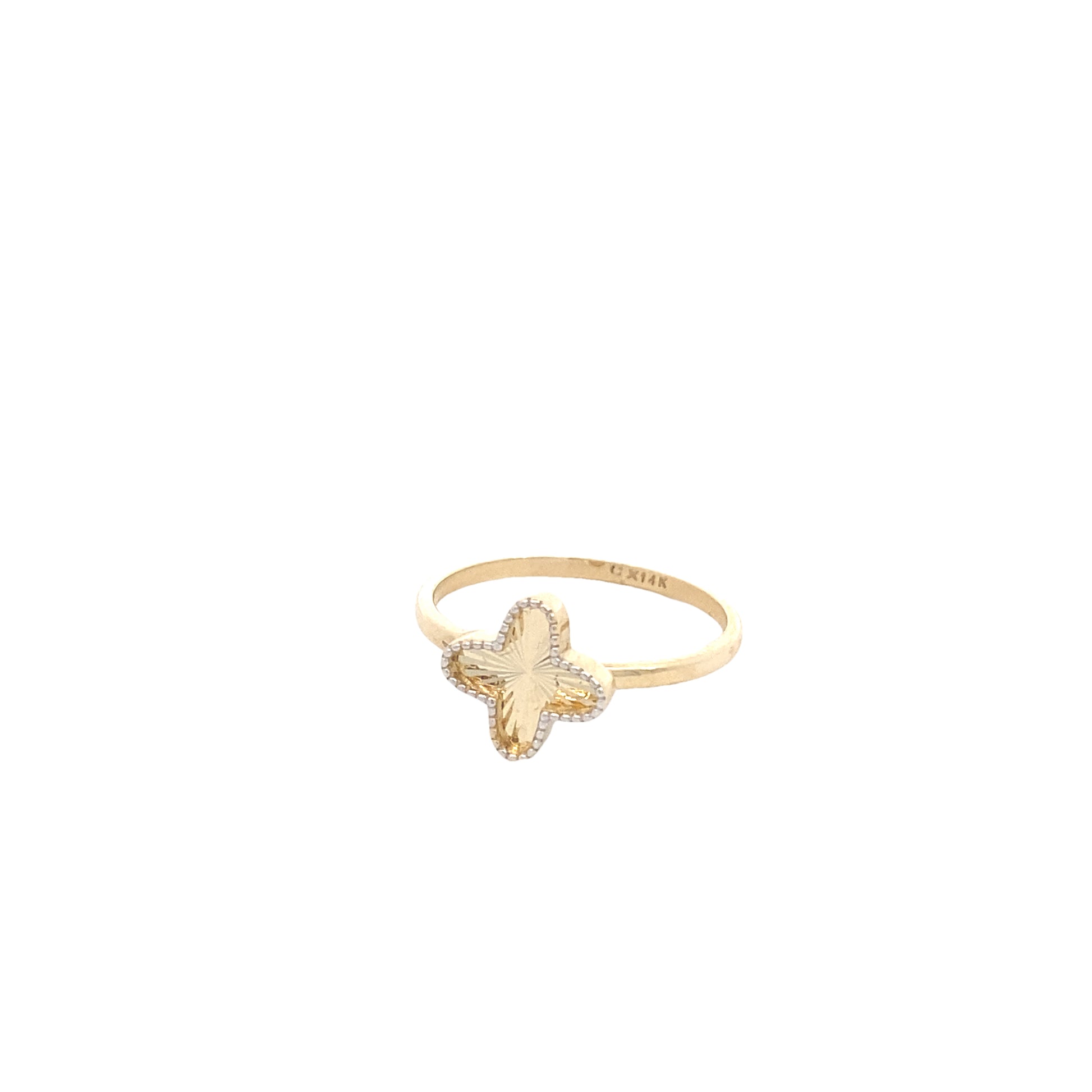 14K Gold Flower Ring | Luby Gold Collection | Luby 