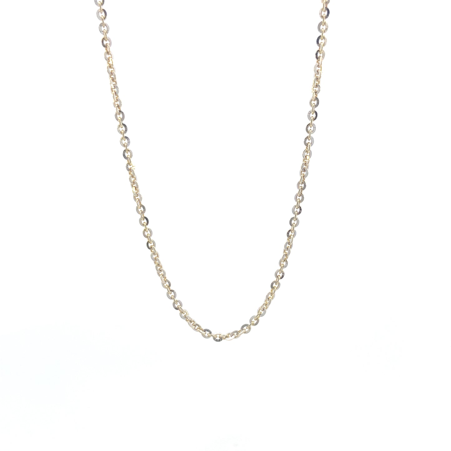 14K Gold Cut Diamond Rolo Chain | Luby Gold Collection | Luby 