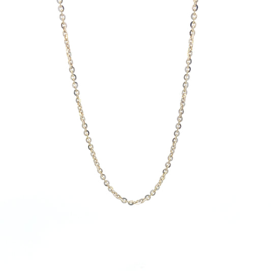 14K Gold Cut Diamond Rolo Chain | Luby Gold Collection | Luby 