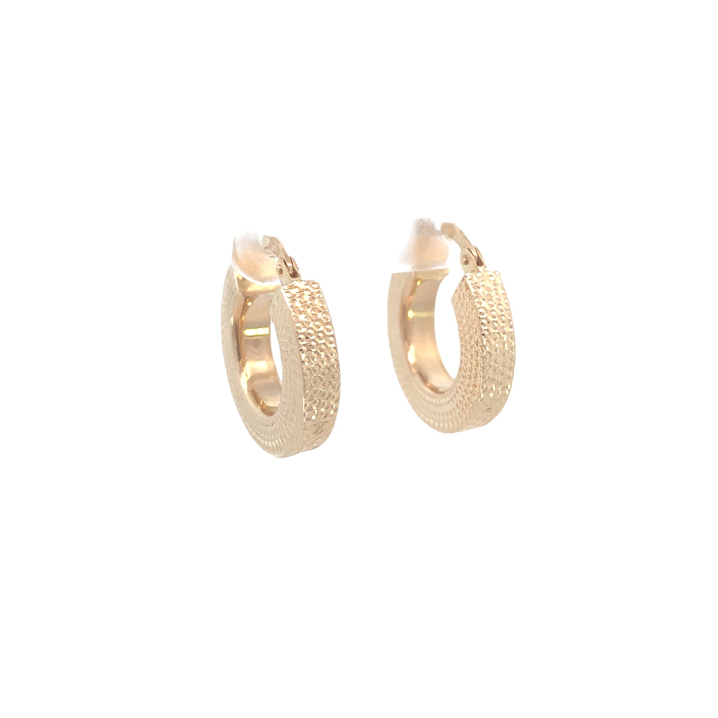 14K Gold Dots Shape Hoops | Luby Gold Collection | Luby 