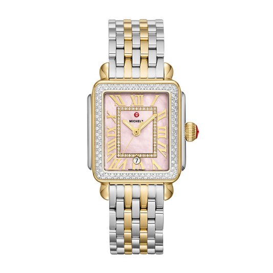 MICHELE Deco Madison Peony Dial Two-Tone Watch | Michele | Luby 