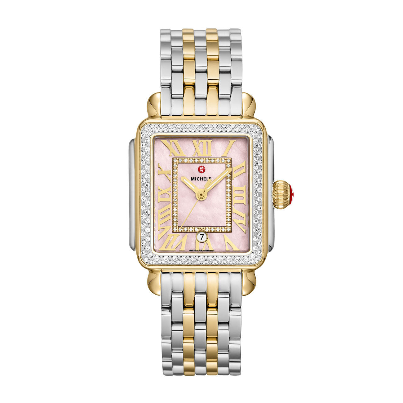 MICHELE Deco Madison Peony Dial Two-Tone Watch | Michele | Luby 