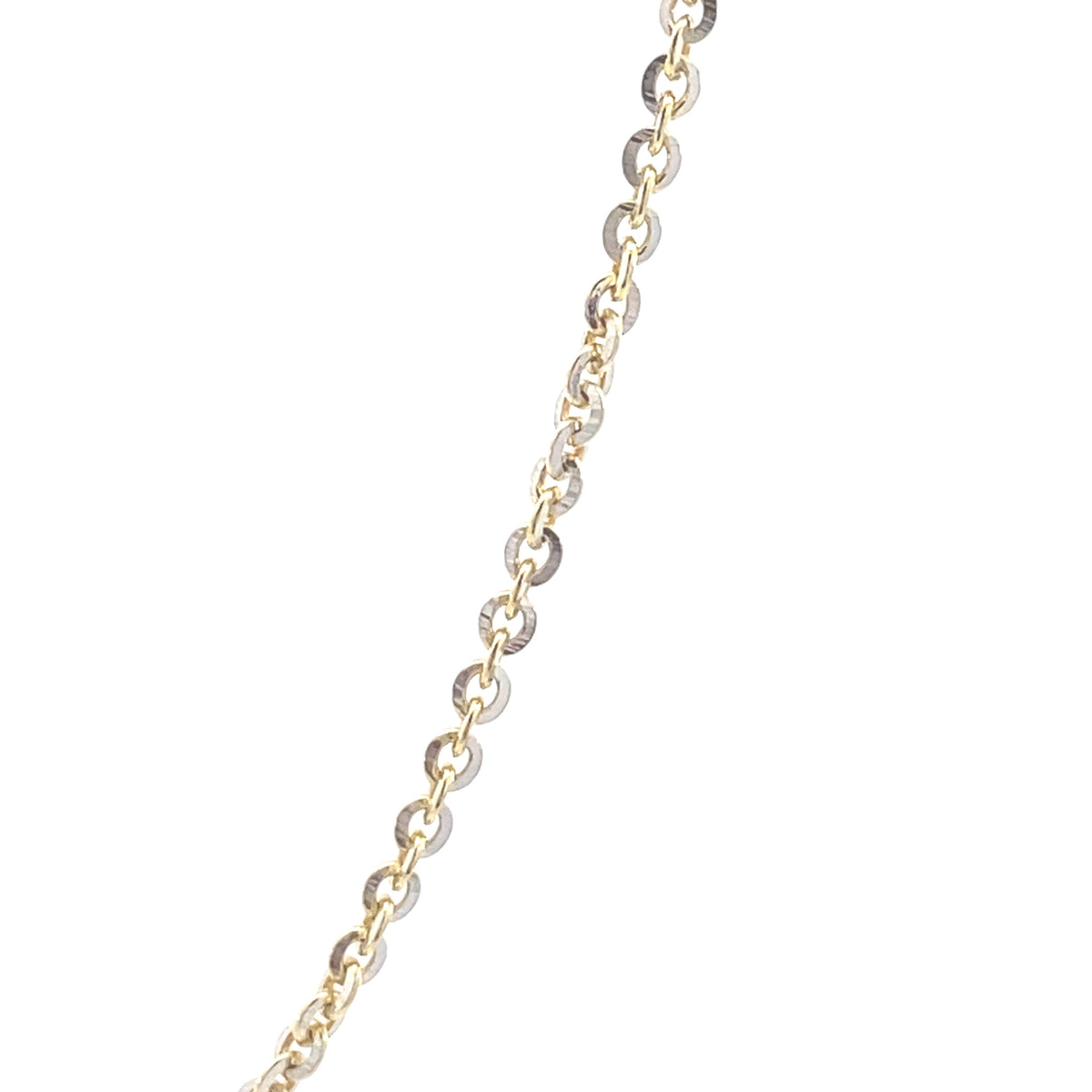 14K Gold Rolo Cut Diamond Chain | Luby Gold Collection | Luby 