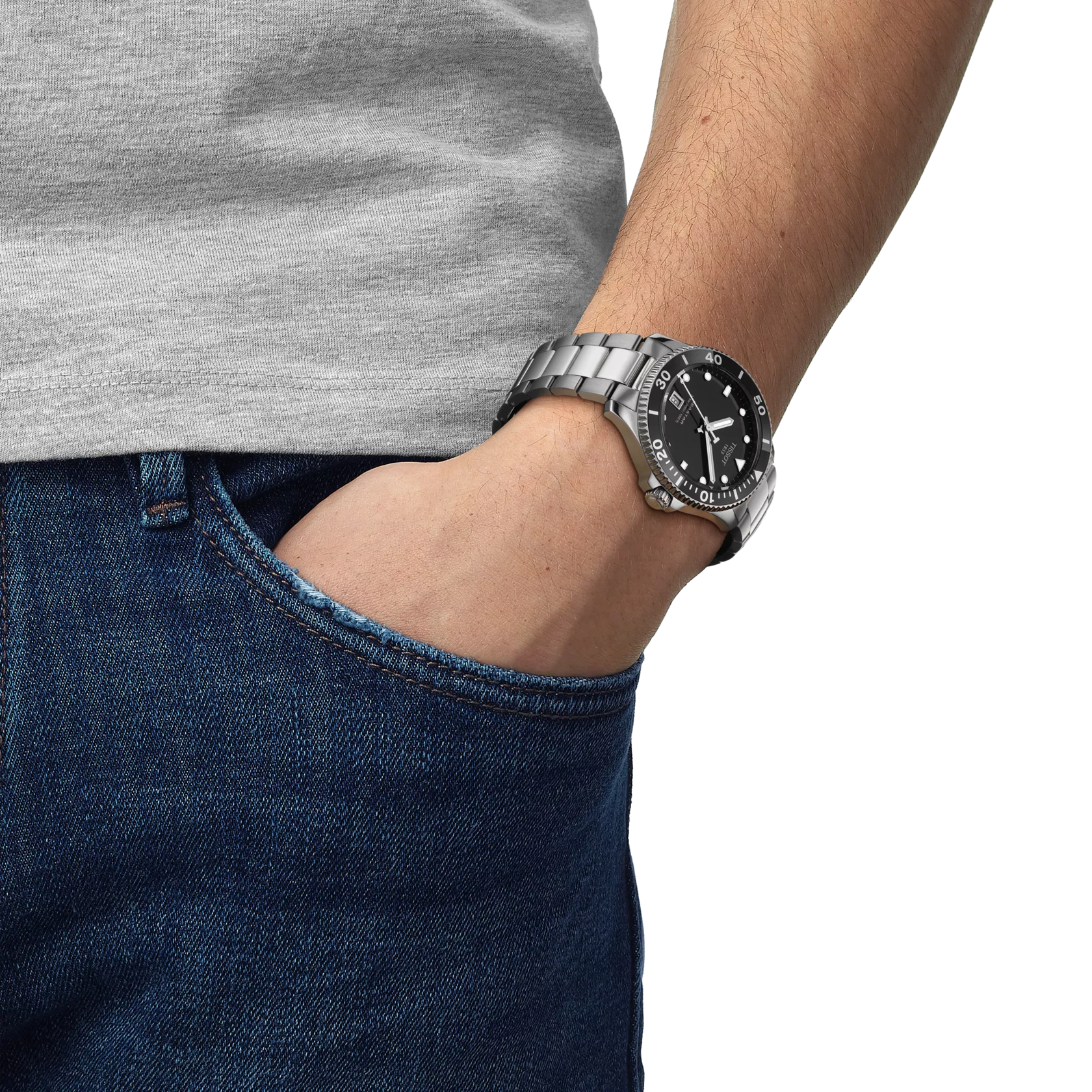 Tissot Seastar  Black 1000 40mm | Tissot | Luby 
