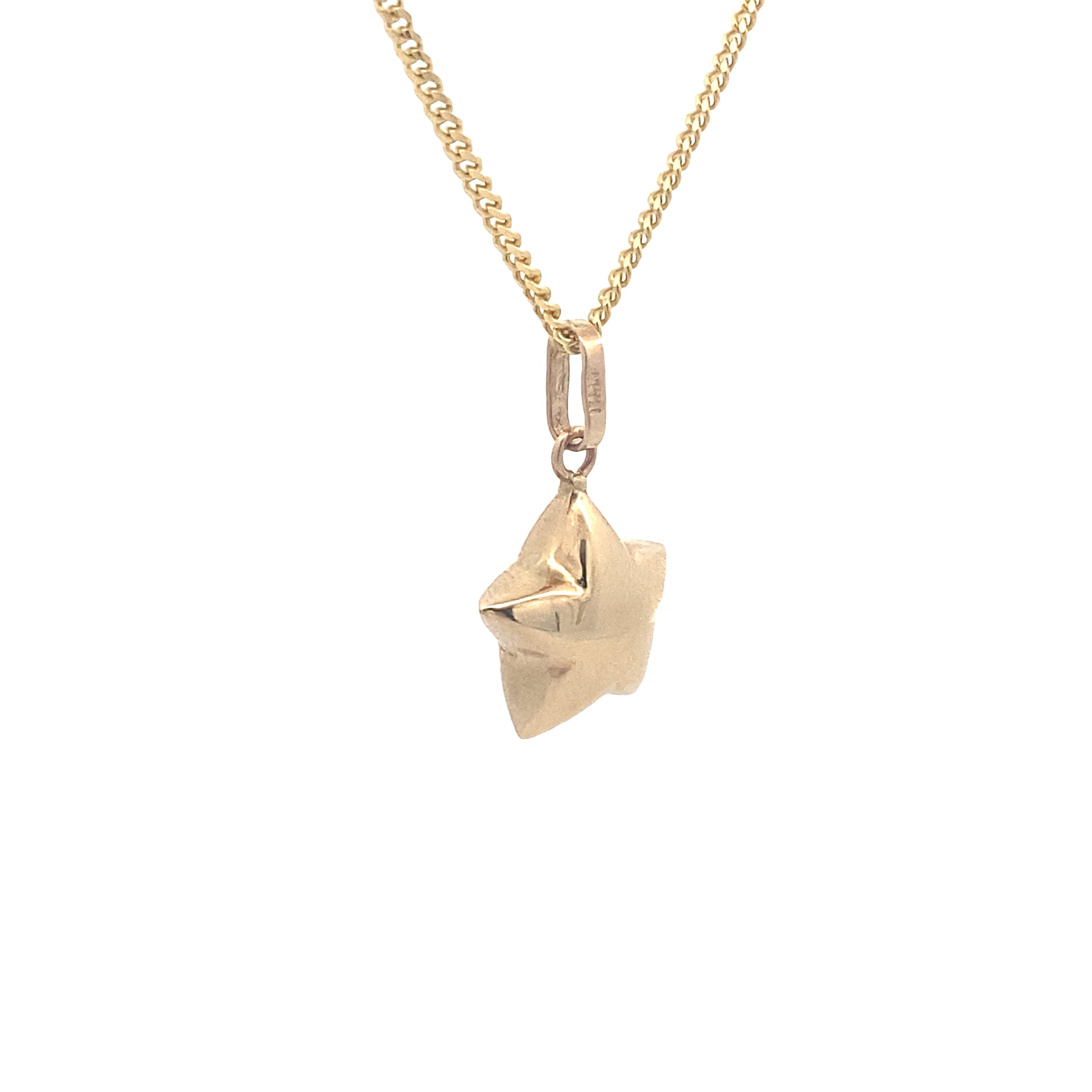 14K Gold Puff Star Pendant | Luby Gold Collection | Luby 