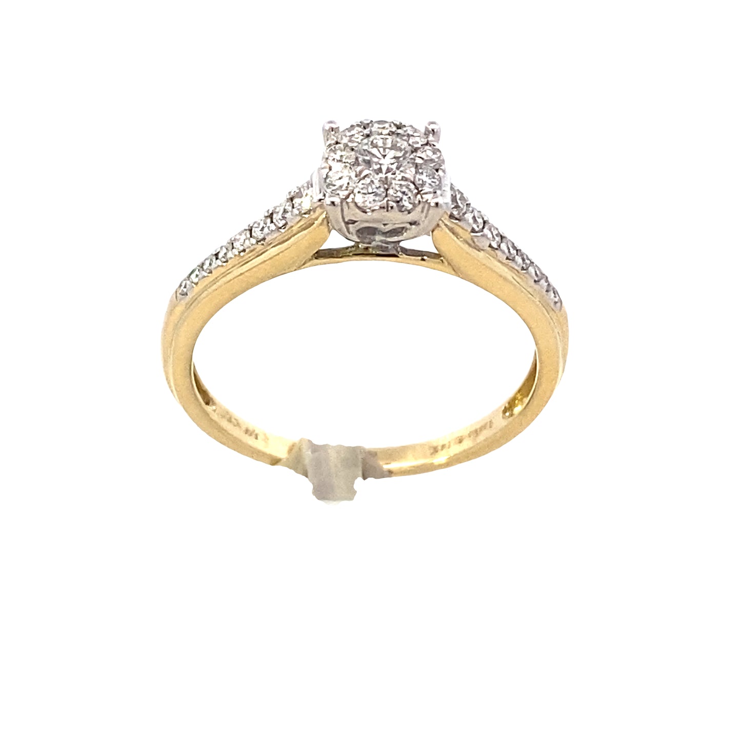 14K Gold Diamond Bridal Ring 0.37ct | Luby Diamond Collection | Luby 