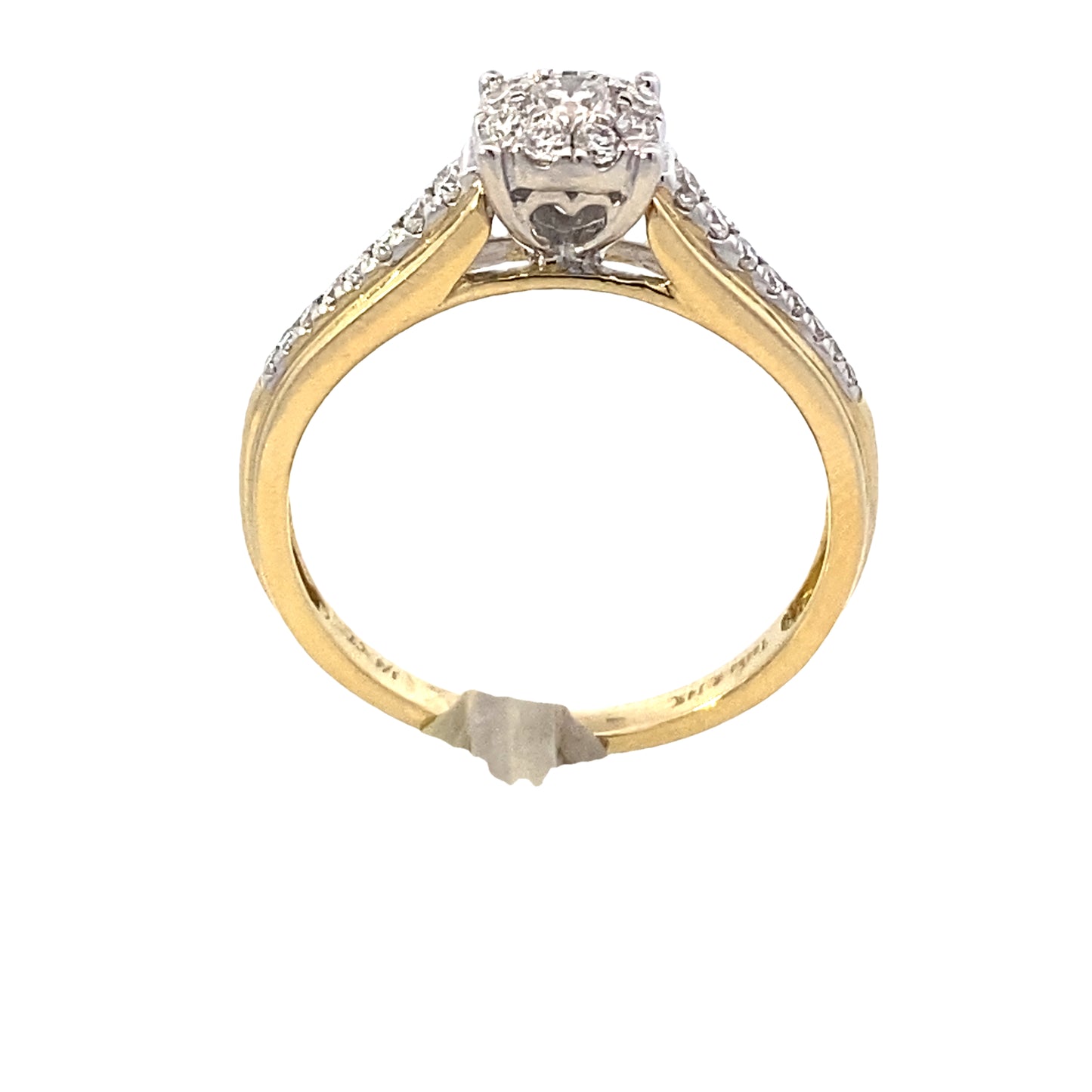 14K Gold Diamond Bridal Ring 0.37ct | Luby Diamond Collection | Luby 