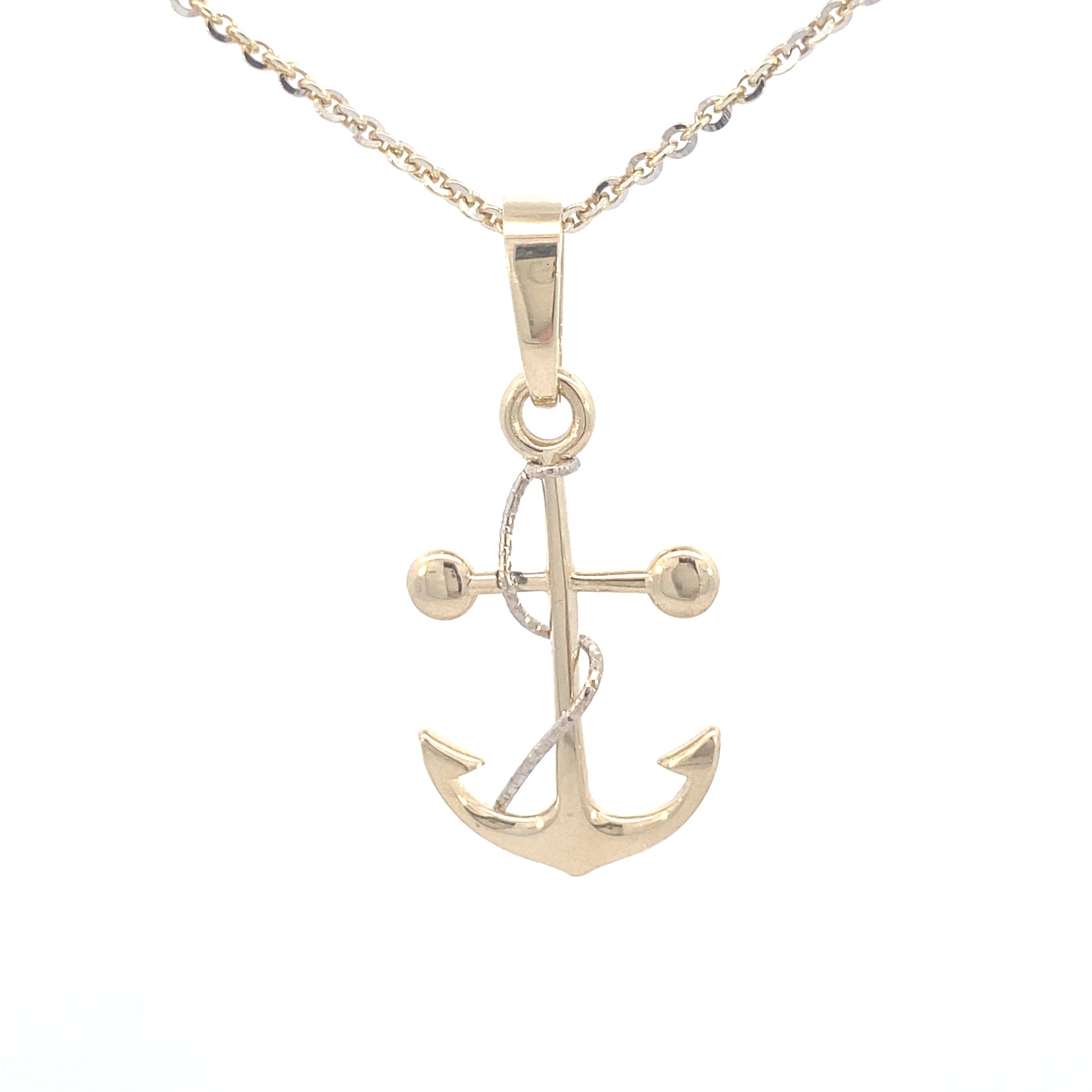 14K 2/t Gold Anchor Pendant | Luby Gold Collection | Luby 