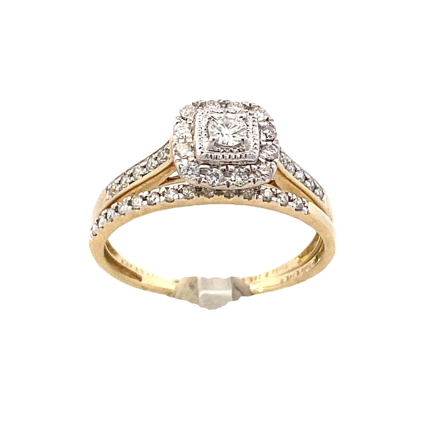 14K Gold Diamond Bridal Ring 0.33ct | Luby Diamond Collection | Luby 