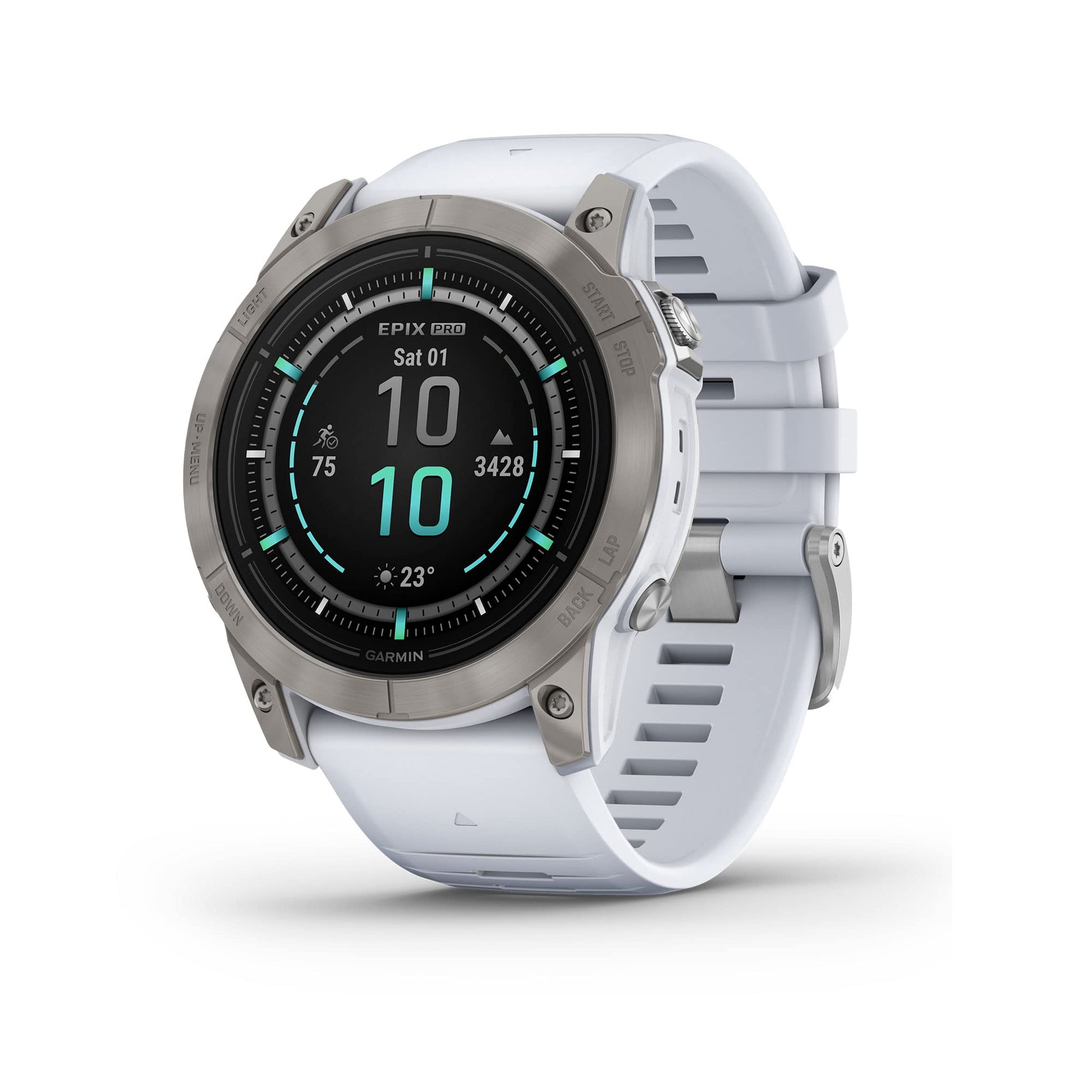 epix™ Pro (Gen 2) – Sapphire Edition | 51 mm Titanium with Whitestone Band | Garmin | Luby 