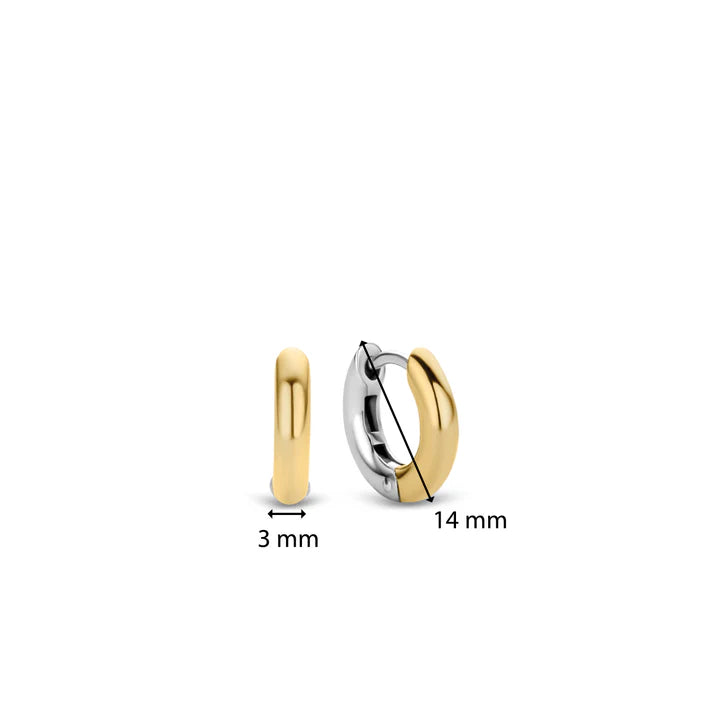 Classic Small Hoops Gold 14mm Ti Sento