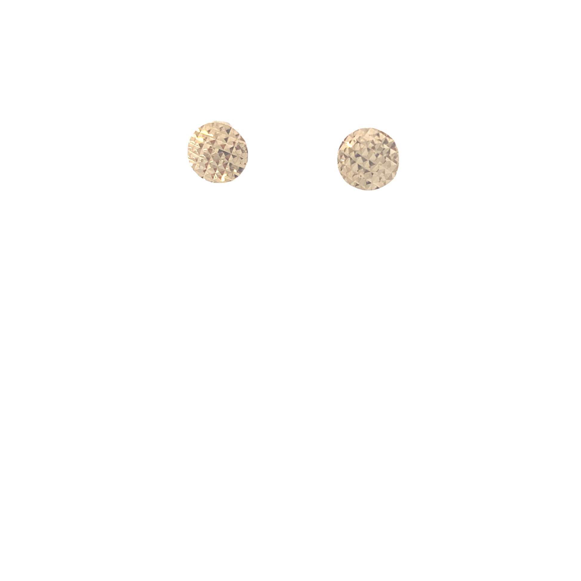 14k Gold Faceted Dots Studs Earrings | Luby Gold Collection | Luby 