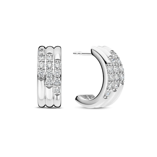 Stardust Zirconia Layered Earrings | Ti Sento Milano | Luby 