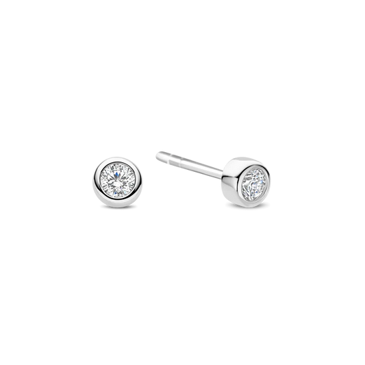 Classic Round Zirconia Earstuds | Ti Sento Milano | Luby 