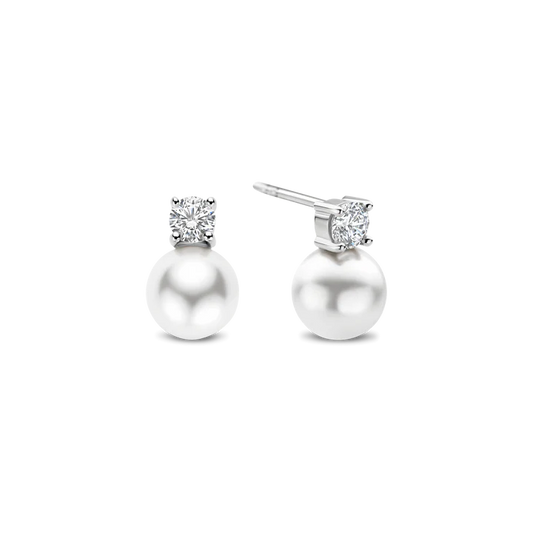Zirconia Pearl Earrings | Ti Sento Milano | Luby 