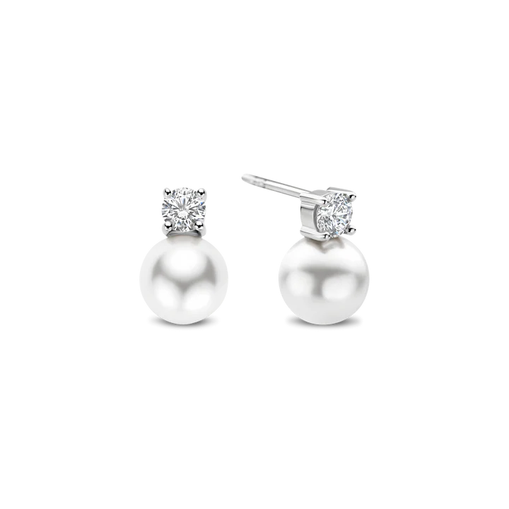 Zirconia Pearl Earrings