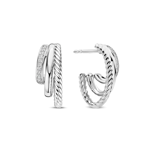 Zirconia Structure Earrings | Ti Sento Milano | Luby 