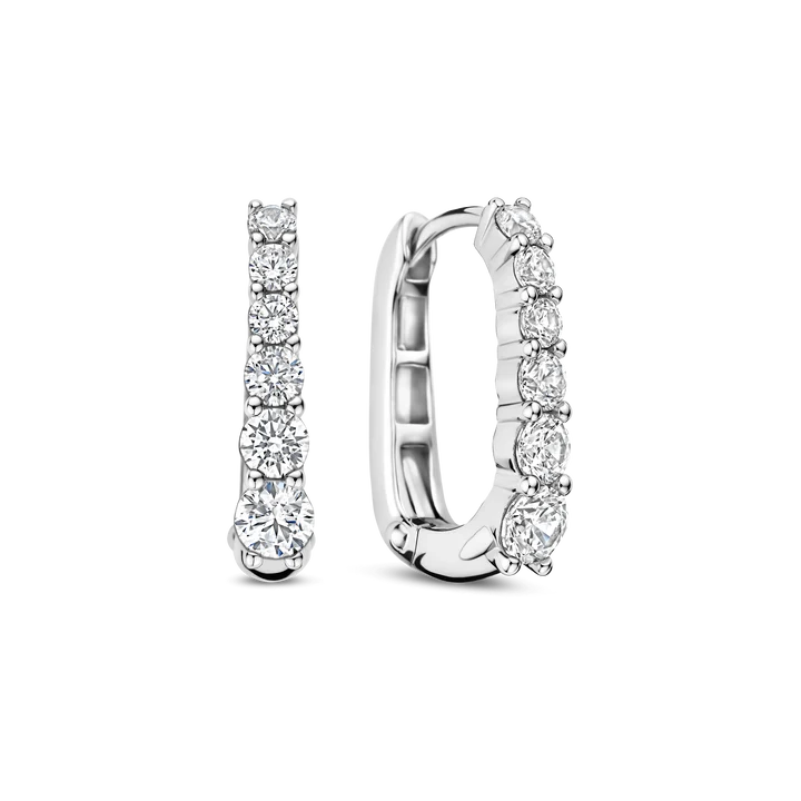 Oval Zirconia Hoops